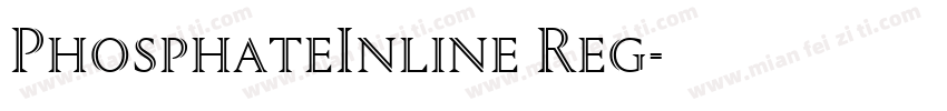 PhosphateInline Reg字体转换